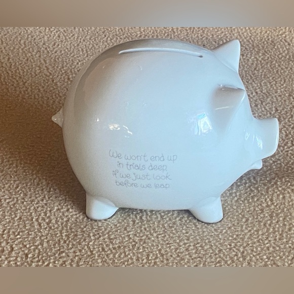 Precious Moments Coin Piggy Bank 1985 - Picture 8 of 10